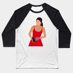 Sel in Red Dress Fan Art Baseball T-Shirt